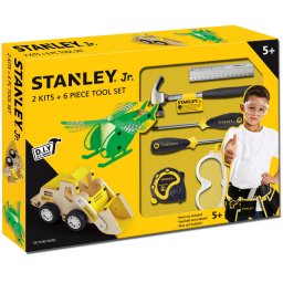 Stanley Jr. U009-K02-T06-SY Helikopter, rakodógép és 6 szerszámkészlet