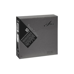 Szalvéta papír INFIBRA 2vrs. 33x33cm fekete 50db