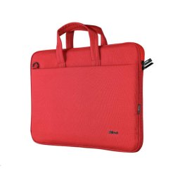 TRUST Laptop Case 16" Bologna Slim Laptop Bag Eco, piros