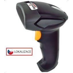 Virtuos CCD vezeték nélküli olvasó BT-310D, nagy hatótávolságú, Bluetooth (billentyűzet / RS-232 emuláció), fekete