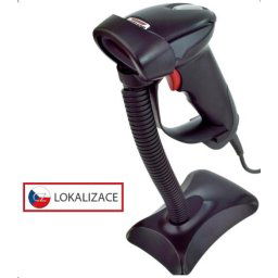 Virtuos lézerolvasó HT-900A, USB (billentyűzet emuláció / RS232), fekete