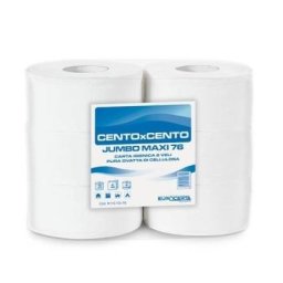 WC-papír Cento JUMBO 230 2 rétegű cellulóz, 23 cm átmérőjű, 190 m tekercsben