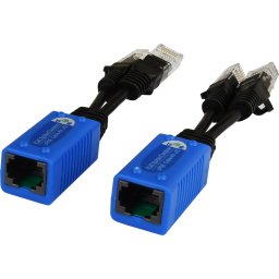 P-POE2 Pulsar lan+Poe egy kábeles elosztó 2 kamera 1 lan kábelen