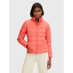 Tom Tailor Pehelykabát 1031313 Piros Regular Fit