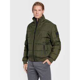 Calvin Klein Pehelykabát Mix Media Quilt K10K110331 Zöld Regular Fit