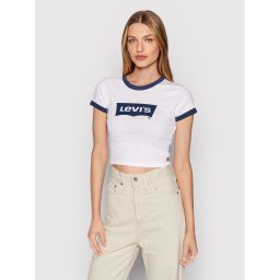 Levi's® Póló Graphic Ringer A3523-0005 Fehér Regular Fit