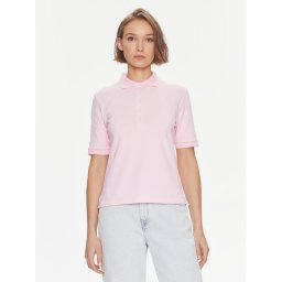 Tommy Hilfiger Pólóing Openwork WW0WW37901 Rózsaszín Regular Fit