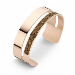 Victoria Rose gold színű fekete köves karkötő