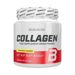 BioTechUsa Collagen hidrolizált kollagén italpor limonádé ízű 300g
