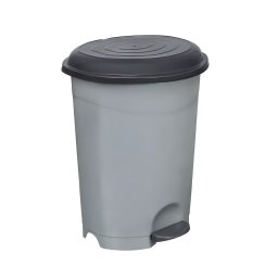 Planet Pedálos szemetes kuka, műanyag, ECO antracit, kivehető kosárral, 12L