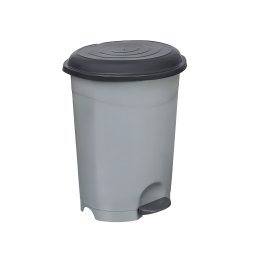 Planet Pedálos szemetes kuka, műanyag, ECO antracit, kivehető kosárral, 6L