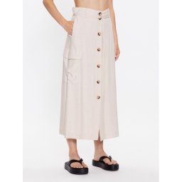 InWear Midi szoknya Kei 30108221 Ekru A-Line Fit