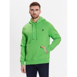 Tommy Hilfiger Pulóver Small Imd MW0MW29283 Zöld Regular Fit