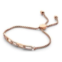 Victoria Rose gold színű fehér köves karkötő