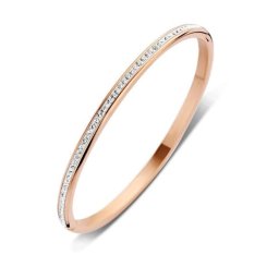 Victoria Rose gold színű fehér köves karkötő