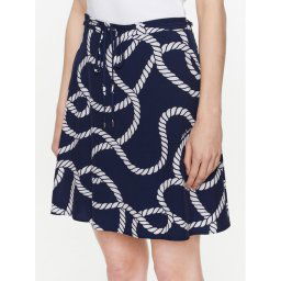 Tommy Hilfiger Trapéz szoknya Vs Rope Print WW0WW39338 Sötétkék Regular Fit