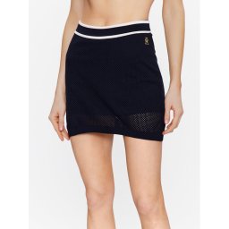 Tommy Hilfiger Trapéz szoknya S10S101682 Sötétkék Slim Fit
