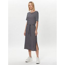 Tommy Hilfiger Hétköznapi ruha Stripe WW0WW37837 Sötétkék Regular Fit