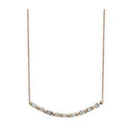Victoria Rose gold színű fehér gyöngyös nyaklánc