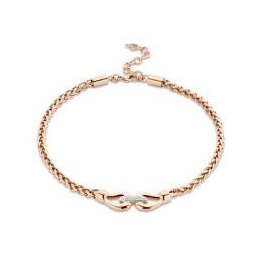 Victoria Rose gold színű fehér köves nyaklánc