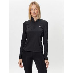 Tommy Hilfiger Blúz Half Zip Ls S10S101664 Fekete Slim Fit