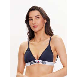 Tommy Jeans Bikini felső UW0UW04079 Sötétkék