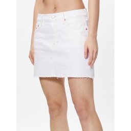 Tommy Jeans Farmer szoknya Izzie DW0DW15629 Fehér Regular Fit