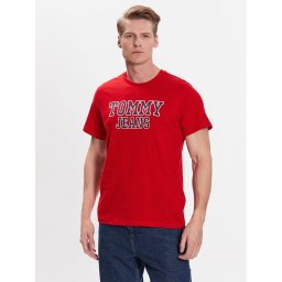 Tommy Jeans Póló Essential DM0DM16405 Piros Regular Fit