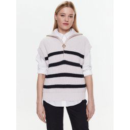 Tommy Hilfiger Sweater Co Stp High-Nk WW0WW38550 Ekru Regular Fit