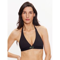 Tommy Jeans Bikini felső UW0UW04489 Fekete