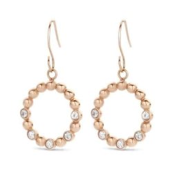 Victoria Rose gold színű karika fülbevaló