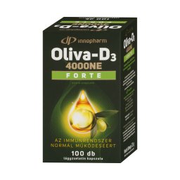 InnoPharm Oliva-D3 4000 NE Forte étrend-kiegészítő lágyzselatin kapszula 100x