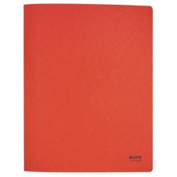 LEITZ Gyorsfűző, A4, karton, LEITZ "Recycle", piros