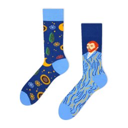 Van Gogh Napraforgós felemás vidám zokni
