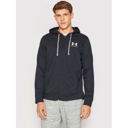 Under Armour Pulóver Rival Terry Full-Zip 1370409 Fekete Loose Fit
