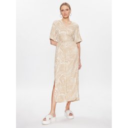 Calvin Klein Hétköznapi ruha Wave Print K20K205222 Bézs Regular Fit