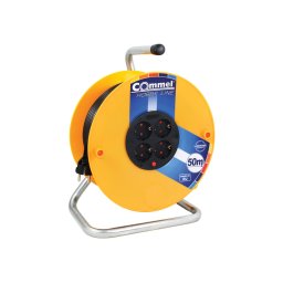 Commel kábel dob - PVC 280 mm, egyfázisú, 16 A 230 V ~ 3500 W IP20, 3x1,5, 50M
