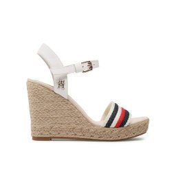 Tommy Hilfiger Espadrilles Corporate Wedge FW0FW07086 Fehér