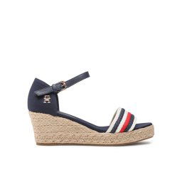 Tommy Hilfiger Espadrilles Mid Wedge Corporate FW0FW07078 Sötétkék