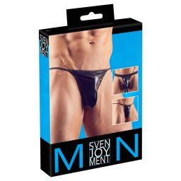 Svenjoyment - fekete férfi tanga szett, 3 részes (S-L)