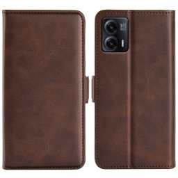 SIDE Wallet tok Motorola Moto G73 5G sötétbarna