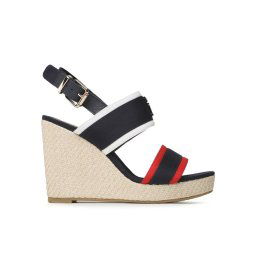 Tommy Hilfiger Espadrilles Rwb Feminne Wedge FW0FW07180 Sötétkék