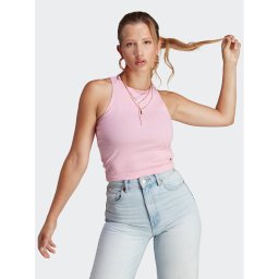 adidas Póló Adicolor Essentials Rib Tank Top IB9108 Rózsaszín Slim Fit