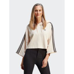 adidas Pulóver Crop Hoodie IC5461 Bézs