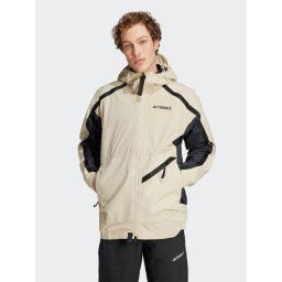 adidas Átmeneti kabát Terrex Utilitas RAIN.RDY 2.5-Layer Rain Jacket HN2930 Bézs Regular Fit