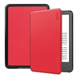 ENKAY LEATHER Flip borító az Amazon Kindle 11. generáció 2022 / 2024 piros
