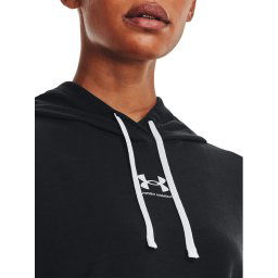 Under Armour Pulóver Rival Terry Hoodie 1369855 Fekete Regular Fit