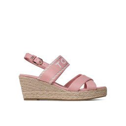 Tommy Hilfiger Espadrilles Seasonal Webbing Mid Wedge FW0FW07091 Rózsaszín