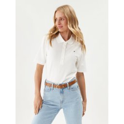 Tommy Hilfiger Pólóing 1985 WW0WW37820 Ekru Regular Fit