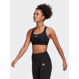 adidas Sport melltartó Powerreact Training Medium-Support Bra HC7489 Fekete